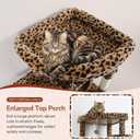Globlazer 74in Leopard Heavy Duty Cat Tree Tower for Indoor Large Cat, S74