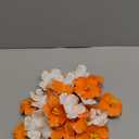 Hotop 24 Pcs Artificial Hibiscus Flowers for Hawaiian Luau Party Decor Fake Tropical Hibiscus Flowers Decorations for DIY Crafts Summer Party Favors Supplies Cake Tables Centerpieces(Orange)