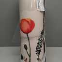 Kitchen Mats for Floor 2 Piece White, Colorful Flower Fern Kitchen Floor Mats for in Front of Sink, Floral Kitchen Rugs Non Slip Washable (17"x47"+17"x29")