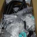 Pipe Clothing Rack - 37.5" Clothing Racks for Hanging Clothes with Dual Flange Base, Multifunctional Wall Mounted Clothes Rack for Bedroom, Entryway, Balcony, Black, 3-Pack (10.2" x 6.7" x 37.5")