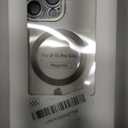 Magnetic Clear Case for iPhone 16 Pro Max with Full Camera Cover | Compatible with MagSafe | Anti-Yellowing TPU & Shiny Frame, Shockproof Slim Fit - Silver