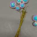 Roowest 36 Pcs Iridescent Disco Ornament Mirror Disco Ball Decoration Hanging Reflective 70s Cake Topper for Wedding Birthday Dance Music Festival Party Decoration