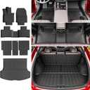 powoq Floor Mat Compatible with 2023-2026 Lexus RX350 RX350H RX500H Cargo Mat TPE Floor Liner Cargo Liner Trunk Replacement for 2023 2024 2025 2026 Lexus Accessories