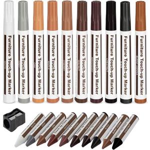 DAIXISM Furniture Markers Touch Up,Wood Filler Floor Scratch Repair Kits,Set of 21-Markers and Wax Sticks with Sharpener Kit for Funiture Repair,Floor Scratch.