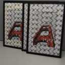 11x17 Picture Frame Pack of 4, Matted 11x17 Frames for 8x12 Pictures with Mats, 11 x 17 Poster without Mat for Wall Hanging Display, Black