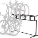 CXWXC 3/5 Bikes Stand Rack - Bike Storage Parking Racks Indoor/Outdoor - Bicycle Stand Garage for Parking Mountain Road Hybrid Bike, Fits Wheels up to 2.4" (For 5 Bikes)