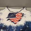 MNLYBABY Plus Size American Flag Shirt Women 4th of July Tee Shirt USA Stars Stripes T-Shirt Patriotic Cold Shoulder Tops 3 XL