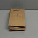 qiqee Auto-pop Up 4 Cupcake Boxes with Window Brown 30 Packs Cupcake Box 6.3"x6.3"x3" Bakery Boxes For Cupcakes Carrier, Cupcake Containers (4 Holder/30 Packs)
