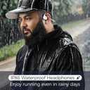 Open Ear Headphones Bluetooth 5.3, Air Conduction Sport Headphones with 12H Playtime, IPX6 Waterproof, Lightweight 20g Painless Wireless Earbuds for Running, Cycling, Workout