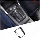 Real Carbon Fiber Gear Shift Panel Trim Cover Compatible with Subaru Forester 2013-2018, Gear Shifter Console Anti-Scratch Decoration Sticker Accessories (Black)