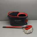O-Cedar EasyWring Microfiber Spin Mop, Bucket Floor Cleaning System, Red, Gray, Standard