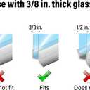 Prime-Line M 6264 Shower Door Bottom Seal, For Frameless Doors, 3/8 In., Clear Vinyl (Single Pack)