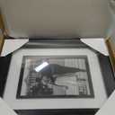 Yaetm 8x10 Black Picture Frame with Decorative Inner Frame & Tempered Glass, Display 5x7 Photos with Mat - Portrait or Landscape - Tabletop & Wall Mount for Office & Home Dcor (Black, Single)