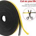 Air Conditioner Window Seal,Foam Insulation Tape for Sliding Doors and Windows,Gasket Seal, Anti Vibration Collision, Shockproof (1/2 in x 2/5 in x 16 Ft x 2 Roll)