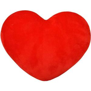 Cute Plush Red Heart Pillow Cushion Toy Throw Pillows Gift for Friends/Children/Girls/Dogs on Valentine's Day Fit for Living/Bed/Dining/Sofa/Cars, 13.8 X 12.6 Inch (Red)