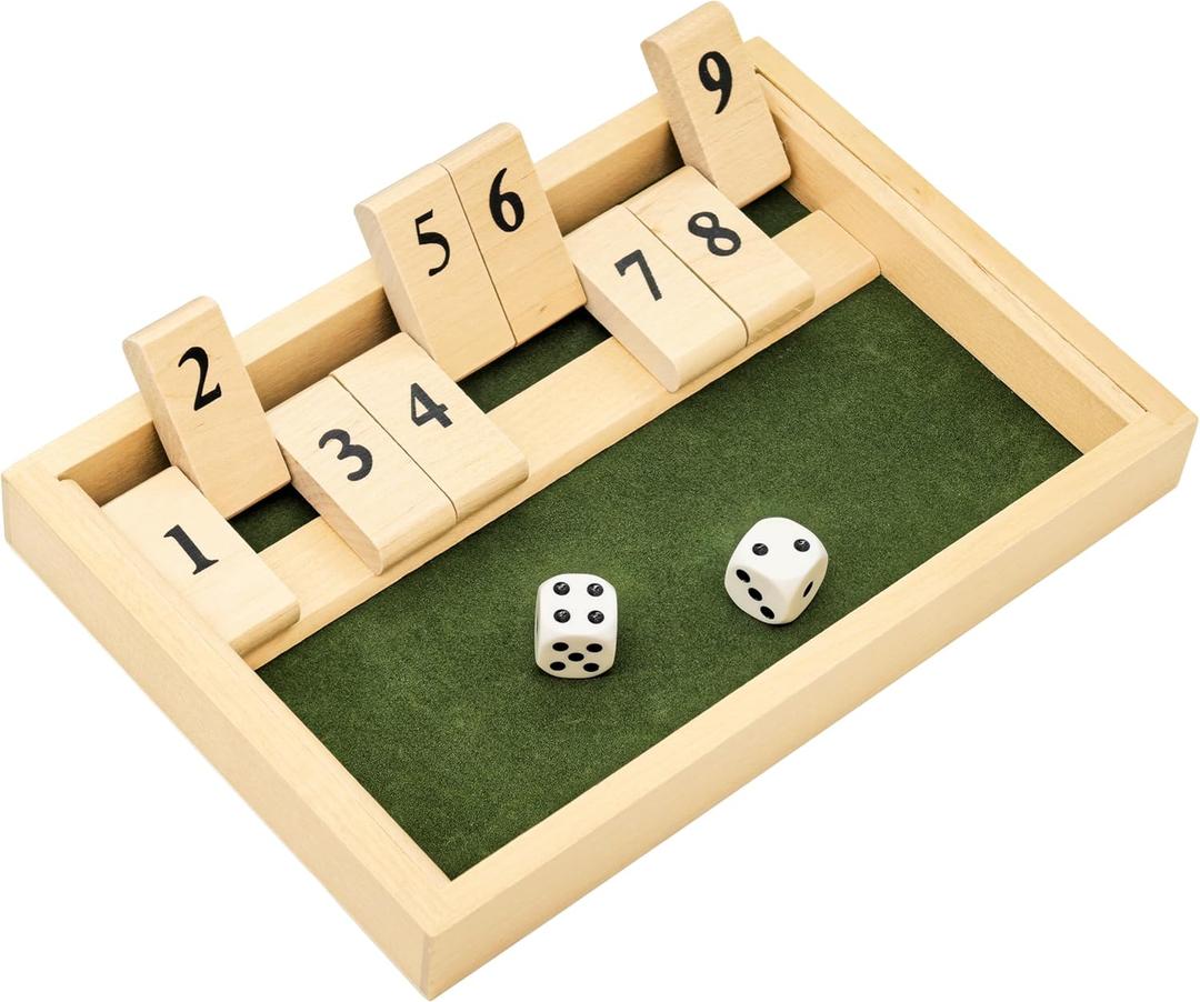 Alzheimers Products for Elderly, 9 Numbers Memory Games for Dementia Patients Seniors, Wooden Shut The Box Dementia Products for Elderly, Fidget Sensory Busy Board Gadgets Gifts Activities
