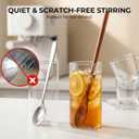 HANSGO 9PCS Wooden Honey Spoons, Mixing Coffee spoon with Long Handle for Jam Dessert Stirring