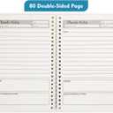 2 x 2 Packs Church Notes Notebook,Sermon Notes Notebook,Church Notes Journal,Scripture Notes, 80 Double-Sided Page,Transparent Waterproof Hardboard Cover