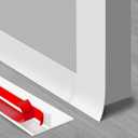 T-Shaped Silicone Seal Strip for Door & Windows, 20Ft Weatherproof Draft Stopper, Gap Seal for Door Sides (White)