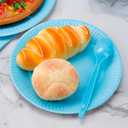 210-Piece Disposable Light Blue Paper Plates Party Supplies - Party Plates, Cups, And Napkins Sets, Light Blue Plastic Silverware, Serves 30 People