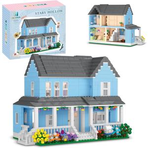 Gilmore House Building Set Compatible with Lego for Girls, Architecture Building House Kit for Women Decor, Girls Christmas Birthday Gifts 1524 pcs