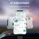 Car Phone Holder Dashboard Phone Mount 360 Degree Rotation Multifunctional Clip Design Car Universal Phone Mount Compatible with 4-7 inch cellphones