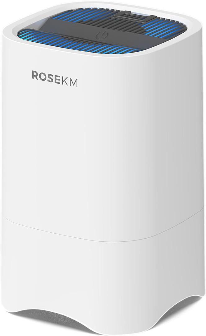 Small Air Purifiers for Home, Mini Air Purifier for Desktop, Bedroom, Office, Car, Room, Portable HEPA Air Purifier Air Cleaner for Smoke, Dust with Night Light