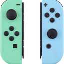 eXtremeRate DIY Replacement Shell Buttons for Nintendo Switch & Switch OLED, Mint Green & Heaven Blue Custom Housing Case with Full Set Button for Joycon Controller [Only The Shell, NOT The Joycon]