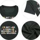 Grandma Shirt Women I'm Not Like a Regular Grandma I'm a Cool Grandma Shirts Gifts for Grandma T Shirts (Grey)