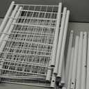 Sakugi Storage Shelves - 5 Tier Shelf Organizer, Heavy Duty Garage Shelving Unit with Leveling Feet, Stable Metal Shelves Organizer for Pantry, Kitchen and Closet, 33.0" W x 12.6" D x 72.0" H, White