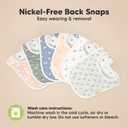 8-Pack Organic Baby Bibs for Boys, Girls - Soft Cotton Drooling and Teething Bibs for Baby Girl & Boy, Extra Absorbent, Easy to Clean & Put On for Toddler, Newborn, Infant 0-24 Months (Fleur)