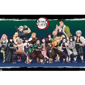 Demon Slayer - Lineup Wall Poster, 34L" x 22.4W", Unframed Version