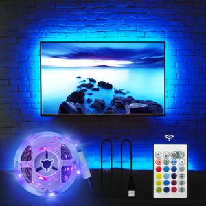 HAMLITE TV LED Backlight, 8.2Ft Led Light for TV 32-60 Inch Monitor Backlight, HDTV Wall Mount Stand Work Space Gaming Room Decor, LED Bias Ambient Mood Lighting Kit HAMLITE TV LED Backlight, 8.2Ft Led Light for TV 32-60 Inch Monitor Backlight, HDTV Wall Mount Stand Work Space Gaming Room Decor, LED Bias Ambient Mood Lighting Kit
