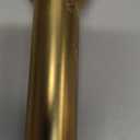 Heavy Duty Curtain Rods, 1 1/8 Inch Diameter Single Curtain Rod 36-72Inch(3-6ft) Extendable Length with End Caps Adjustable Modern Brackets-Warm Gold