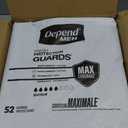 Depend Guards Incontinence Pads for Men, Maximum Absorbency, 104 Count
