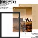 A PLUS MAX 20x27 Frame, Black Engineered Wood Picture Frame for 20 x 27 Inch Puzzle Poster Photo, Light Weight 20 by 27 Poster Frame with Wood-grain for Wall - 1 Pack/Black/20 x27
