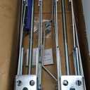 28024 X-Tended Fit X-Chock Tire Locking Chock  Wheel Stabilizer for Wide Tandem Axle Trailers & RVs  Set of Two Chocks, Heavy-Duty Steel, Ratchet Included
