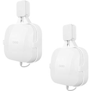 HOLACA Outlet Wall Mount Hanger for eero Pro 6 tri-Band mesh Wi-Fi 6 Systems, Space Saving Holder, Easy Moved, Cord Management for eero 6 Without Messy Wires and Screws (2 Pack)