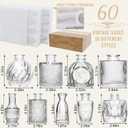 Arme Glass Bud Vase Set of 60 Pcs, Small Clear Glass Bud Vases in Bulk for Flowers, Rustic Wedding Centerpieces and Vintage Decorations, Perfect for Home, Table and Events with Elegant Design