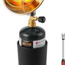 Propane Golf Cart Heater 6200BTU, Outdoor Propane Heater with Golf Cart Cup Holder(Fuel not included)