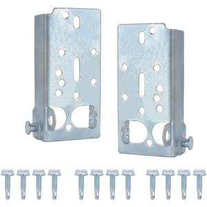 Garage Door Bottom Lifting Brackets for 7/16in Stem Roller Left and Right with Bolts - 1Pair