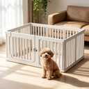 24" Plastic Dog Playpen, 9-Panel Lightweight Pet Play Pen