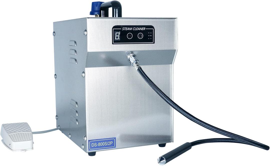 Jewelry Steam Cleaner Professional Adjustable Machine High Pressure Steamer 2L Stainless Steel Commercial Vapor Jewelry Silver Gold Cleaning Equipment Suitable for Jewelry Stores Studios
