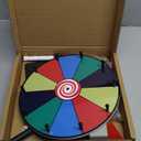 Spinning Wheel - 12 Inch Color Prize Wheel with Stand, Table Spinner for Trade Shows, Carnivals & Home Games