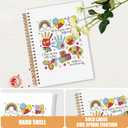 AQYIP Boho Colorful Autism Spiral Notebook, ADHD Neurodivergent Autism Acceptance Dyslexia Journaling Notebooks, Mental Health Journal for Women, Autistic Notebooks for Note Taking, 5.5x8.3 Inch