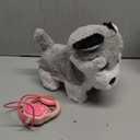 Hopearl Walking Husky Interactive Electronic Pet Musical Dog Toy Remote Control Leash Animated Puppy Singing Barking Wagging Tail Touch Recognition Gifts for Toddlers Birthday, Gray, 9''