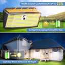 APILAB Upgraded Solar Lights Outdoor, 6 Pack 418 LED Motion Sensor Outdoor Lights, 3 Modes Security Light, IP65 Waterproof Solar Powered Wall Light for Outside Yard Garage Deck Fence