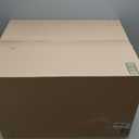 SONGMICS Round Ottoman, Ottoman with Storage, 17.7 x 17.7 x 17.5 Inches, Foot Rest with Legs, Synthetic Leather, Load up to 330 lb, for Living Room, Bedroom, Chestnut Brown ULOM014K01