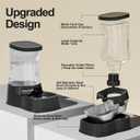 Gardner Pet Automatic Dog Water Dispenser Gravity Stainless Steel Water Waterer Feeder, Large Capacity Water Feeding Bowls for Medium & Large-Sized Dogs Cats Other Pets -(2.1 Gallon)