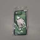 YEMORAN Compatible with iPhone 16E Case with Built-in Camera Lens Protector Translucent Magnetic iPhone 16E Phone Case 6.1" [Compatible with Mag-Safe][Great Grip Feeling], Green